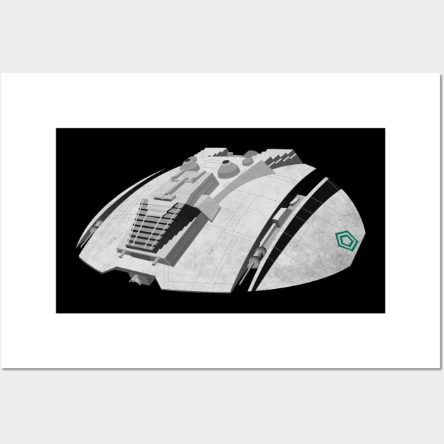 Battlestar Galactica TOS Raider Wall Art by RetroFitted